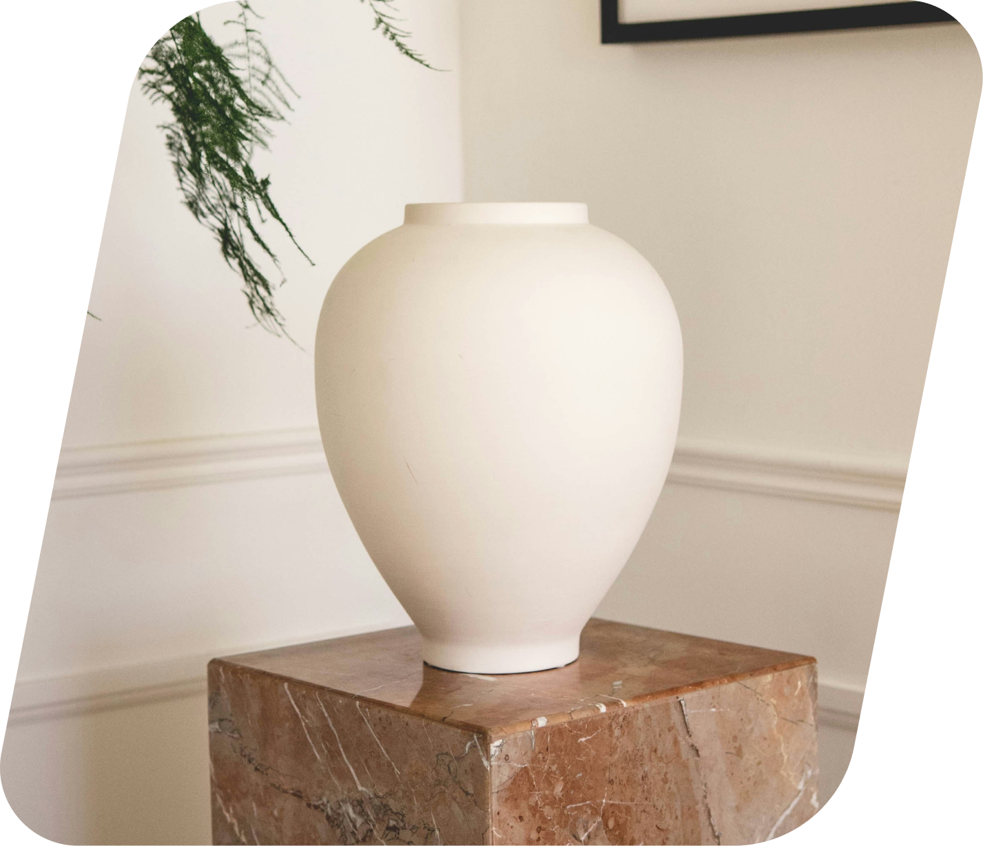 Terracotta ceramic vase